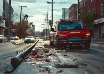 acidente entre caminhão e Porsche