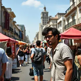 Tiago Abravanel transforma a Faria Lima em uma imensa feira livre