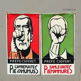 cartazes na Faria Lima