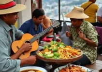 Música nordestina e comida oriental