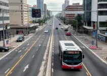 obras corredor de ônibus Avenida Santo Amaro