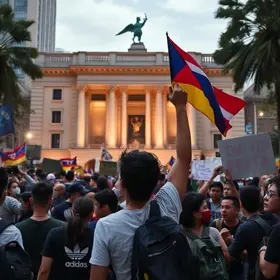 manifestação estudantil