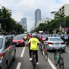 congestionamento em São Paulo em dia de jogo