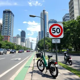velocidade bicicletas elétricas patinetes ciclovias